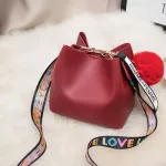 Women Large Capacity Bucet Crossbody Bags New Style Mini Wide Strap Oulder Fur Bl Messager Bags Handbag
