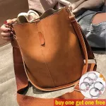 Women's Bucet Oulder Bag Women's Tote Bag Large Capacity Vintage Matte F Leather Handbags B For Women