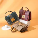 Large Crocodile Pattern Designer Crossbody Oulder Bag Hi Capacity Luxury Pu Leather Pu Leather Totes Bag Chain Clamell Handbag