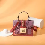 Large Crocodile Pattern Designer Crossbody Oulder Bag Hi Capacity Luxury Pu Leather Pu Leather Totes Bag Chain Clamell Handbag