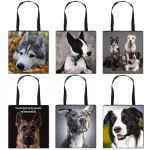 German Epherd / Boston Terrier / Bulldog / Husy Dog Caus Totes Bag Women Handbag Ladies Oulder Bags Canvas NG BAG