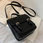Elnt Fe Solid Cr Tote Bag New Hi Quity Pu Leather Women's Designer Handbag Vintage Oulder Mesger Bag