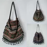 New Vintage Bohian Fringe Oulder Bag Women Tassel Boho Hiie Gypsy Fringed Women's Handbags Open Bag Bags