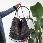 New Vintage Bohian Fringe Oulder Bag Women Tassel Boho Hiie Gypsy Fringed Women's Handbags Open Bag Bags