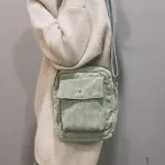 Corduroy College Style Oulder Bag Mesger Bags Mini Crossbody Mesger Bags For Women Student Girl Orean Version Flap Bag