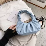 Folds Design Sml Pu Leather Oulder Bags For Women Elnt Handbags Fe Travel Totes Lady Hand Bag