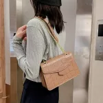 Stone Pattern Leather Crossbody Bag For Women Sac A Main Fe Oulder Bag Fe Handbags And Ses With Handle