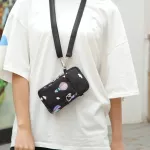 Vers Leather Cell Phone Bag Oulder Arm Bag Pocet Wlet Pouch Case Nec Strap For For Samng For Iphone