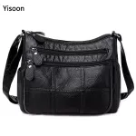 Women's Crossbody Bag Luxury Handbags Se Fe Ca Handbags Multi-Layer Pu Soft Leather Bag Women Oulder Bags