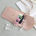 Touch Screen Mobile Phone Pge for Women Ladies Transparent Oulder Bag Retro Fe Heart S Student Buccle Pouch