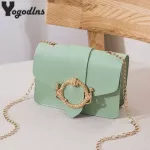 New Fe Woman Crossbody Bags Sml Loc Oulder Bags Chain Designer Flap Se Pu Leather Girls Solid Mesger Bags