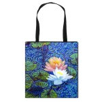 Vintage Painting Iss / Water Lily Totes Bag Women Handbag Monet / V Limt Canvas Oulder Bag For Travel Ng Bags
