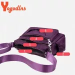 Yogodlns Oxford Women Crossbody Bag Travel Oulder Bag Ca Handbag Solid Zier Mesger Bag For Mom L