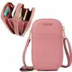 Designer Phone Pocet Mini Oulder Bag For Women Two Layers Fe Mesger Bag Pu Leather Ladies Sml Crossbody Se