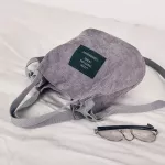 Vintage Canvas Handbags Corduroy Literary And Artistic Women's Oulder Bag Solid Cr Bucle Handbag Bucet Cloth Bag