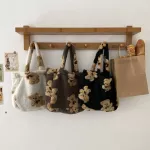 Women H Handbags Lamb Lie Fabric Tote Oulder Bags Lady Large Capacity Soft Fur Ng Bag Cute Bo Bag For Girls