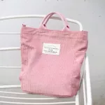 Women Corduroy Oulder Bag Stripes Canvas Handbag Ca Tote Crossbody Bag Zier Mesger Bags Ladies' Strap Soft SE