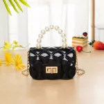 Mini Fasion - New Sml Oulder As Jelly Cute Bag Crossbody Bags Women Tote Pearl Handle Handbags -Hanlde-Bags