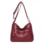 Travel Bag Women's Pu Leather Crossbody Large Capacity Multi Pocet Oulder Bag Fe Solid Cr Pu Handbag