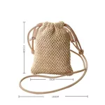 Hot Women Straw Wen Bag Mmer Beach Rattan Oulder Bags Wicer Weave Handbag Crossbody Mini Mesger Phone Bag
