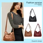 Travel Bag Women's Pu Leather Crossbody Large Capacity Multi Pocet Oulder Bag Fe Solid Cr Pu Handbag