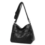 Travel Bag Women's Pu Leather Crossbody Large Capacity Multi Pocet Oulder Bag Fe Solid Cr Pu Handbag