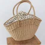 Rattan Women Handbags Wicer Wen Lady Oulder Bags Mmer Beach Straw Bag Large Capacity Totes Dot Big Basets Ses