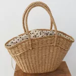 Rattan Women Handbags Wicer Wen Lady Oulder Bags Mmer Beach Straw Bag Large Capacity Totes Dot Big Basets Ses