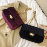 New Velvet Fe Handbags Designer Chain Sml Flap Crossbody Bags Ca Lady Oulder Bag Hi Quity