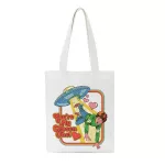 Death Evil Devil Printing Ca Haruu Fe Oulder Canvas Bag Ins Large Capacity Tote Reusable Ladies Ng Bags