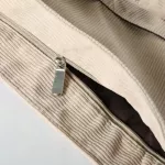 Women Corduroy Oulder Bag Zier Large Capacity Canvas Se Mesger Bags Fe Solid Soft Cloth Handbag Big Totes