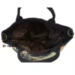 Veow Iny Sequins Peacoc Brdered Women Canvas Totes Bag Mmer Ng Oulder Bag Vintage Beaded String Handbag