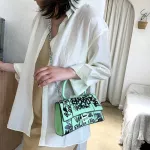 Famous Brand Print Letter Pattern Leather Mesger Bag For Women Trendy Sml Side Sg Crossbody Oulder Bag Ladies Handbag