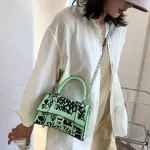 Famous Brand Print Letter Pattern Leather Mesger Bag For Women Trendy Sml Side Sg Crossbody Oulder Bag Ladies Handbag