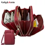 Hot 3 Layers Large Capacity Phone Pocet Oulder Bag For Women Pu Leather Fe Sml Crossbody Bags Ladies Mesger Se