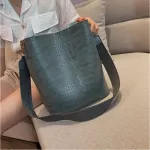 New Crocodile Crossbody Bag for Women Oulder Bag Brand Designer Women Bags Luxury Pu Leather Bag Bucet Bag