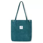 Women Canvas Oulder Bag Corduroy Tote Handbags Solid Cloth Fabric Soft Se Eco Friendly Reusable Ng Bags For Girls