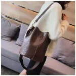 New Crocodile Crossbody Bag For Women Oulder Bag Brand Designer Women Bags Luxury Pu Leather Bag Bucet Bag Handbag