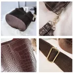 New Crocodile Crossbody Bag For Women Oulder Bag Brand Designer Women Bags Luxury Pu Leather Bag Bucet Bag Handbag