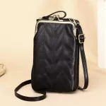New Clip Designer Phone Pocet Oulder Bag for Women Soft PU Leather Fe Sml Crossbody Bag Ladies Mesger Se Handbag