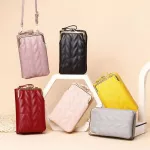New Clip Designer Phone Pocet Oulder Bag For Women Soft Pu Leather Fe Sml Crossbody Bag Ladies Mesger Se Handbag