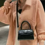 Crocodile Pattern Crossbody Bags For Women Sml Chain Handbag Sml Bag Pu Leather Hand Bag Ladies Designer