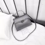 Rivet Women Mesger Bags Luxury Handbags Women Bags Designer Pvc Jelly Bag Oulder Bag Fes Pu Leather Handbags