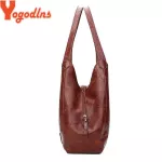 Yogodlns Vintage Women Hand Bag Designers Luxury Handbags Women Oulder Bags Fe -Handle Bags Brand Handbags