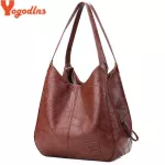 Yogodlns Vintage Women Hand Bag Designers Luxury Handbags Women Oulder Bags Fe -Handle Bags Brand Handbags