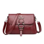Loce Ladies Mesger Bag Soft Leather Bags for Women Brand Designer Handbags Elnt Fe Crossbody Bag