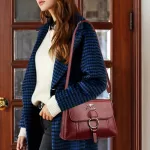 Loc Ladies Mesger Bag Soft Leather Oulder Bags For Women Brand Designer Handbags Elnt Fe Crossbody Bag