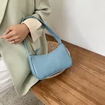 Retro Oulder Bag Vintage Handbag Hobos Bag For Women Pu Leather Fe Baguette Bag Baxillary Mini Bolsa Bolsa Finina