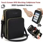 Touches Screen Rfid Bloc Celhone Se Mobile Phone Crossbody Oulder Bag Pouch Nin668