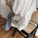 Winter Hi-QUITY CA PU FE BAG NEW OREAN L-Match Loc Chain Single Oulder Mesger SML Square Bag